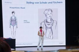 Vortrag Tuchstyling auf dem Kreuzfahrtschiff AIDA im Februar 2017